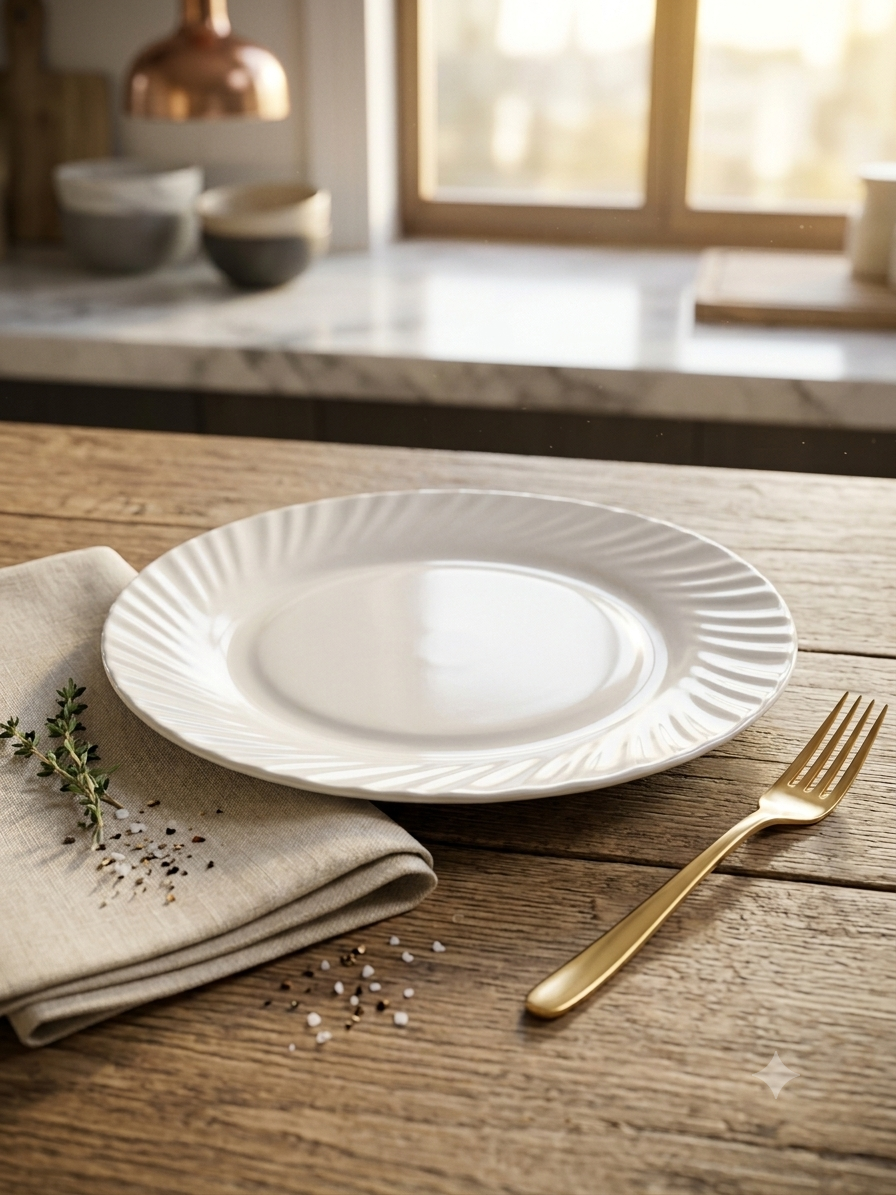 WHITE lahar plate