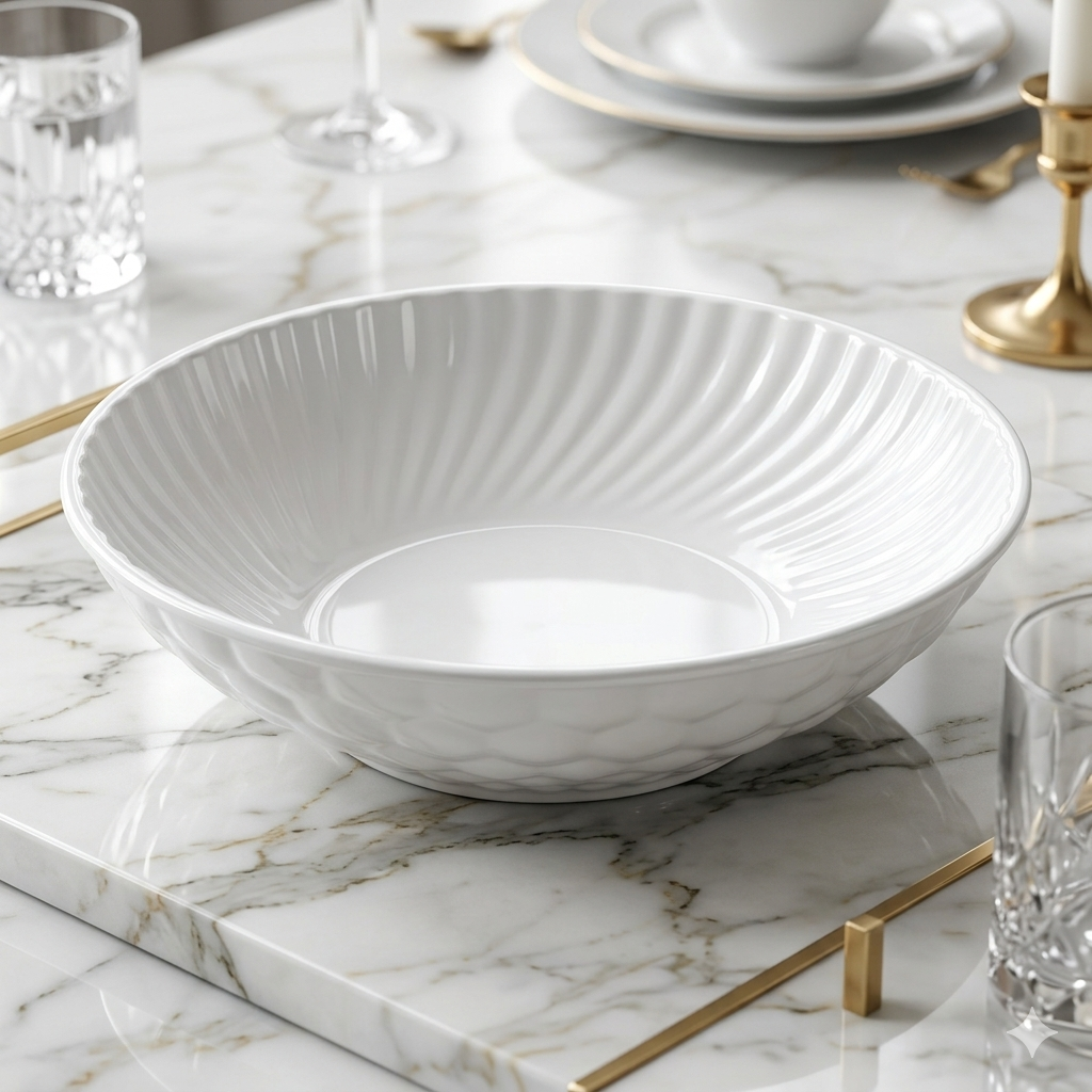 white fruit bowl