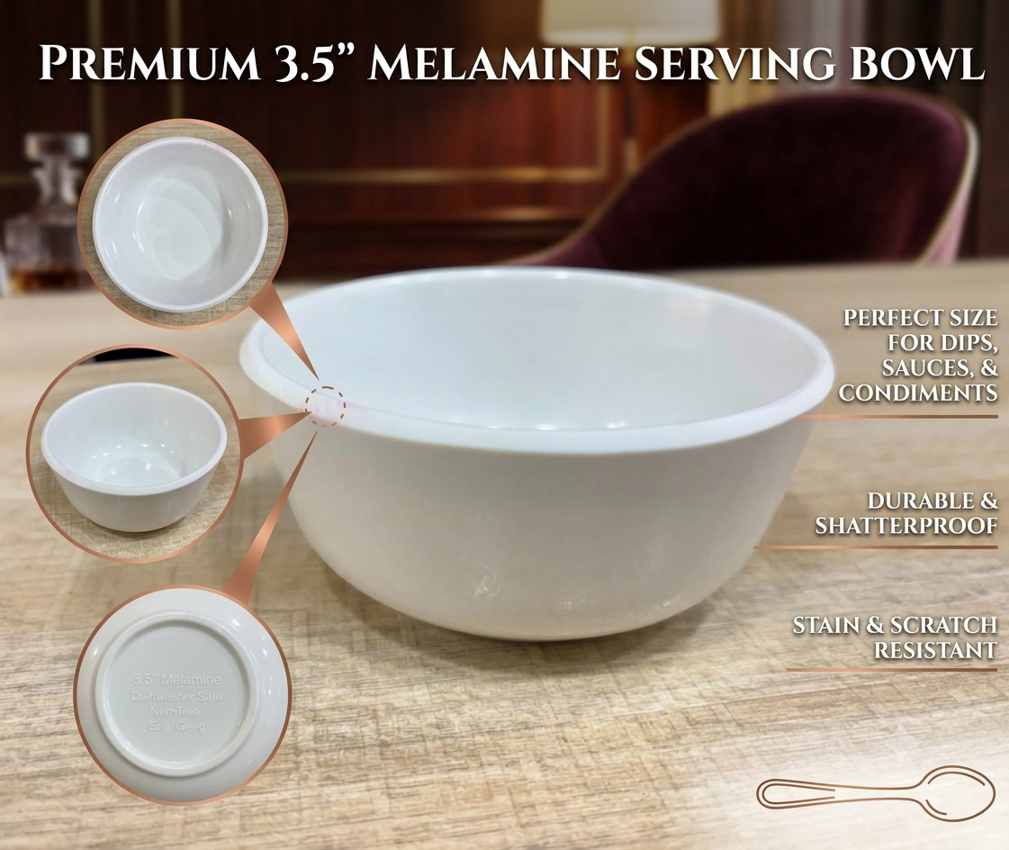 mini white bowl 3.5 inch