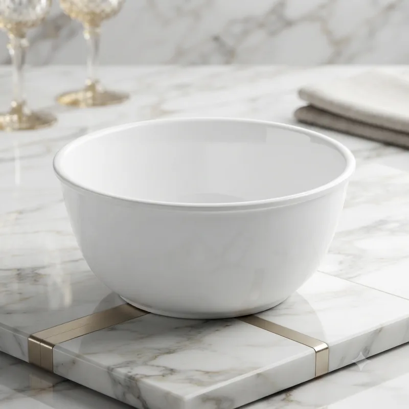 plain white bowl 